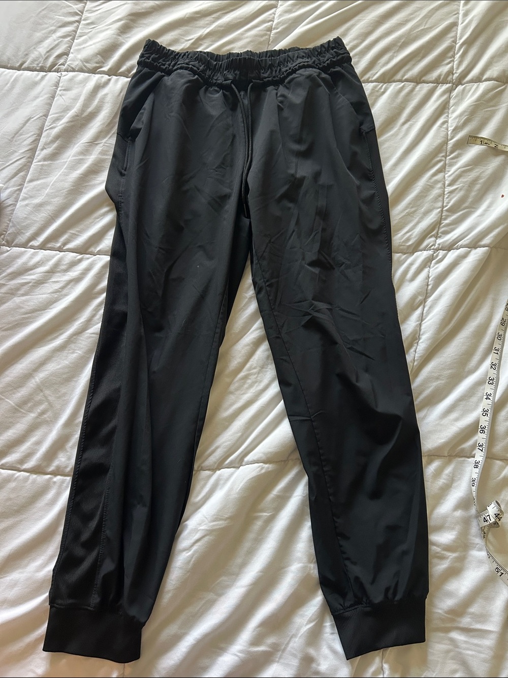 Apana Black Women's Track Joggers with Elastic Waist